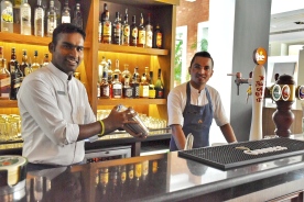 Looking for a full bar service rather than just a bartender? Samson left, Laxman right