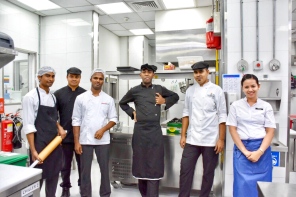 The very energetic kitchen & serving crew